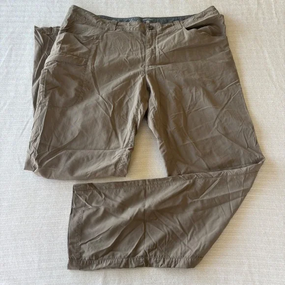 Mountain Hardwear Dynama Hiking Pants Womens 12/32 Brown Nylon OL5224