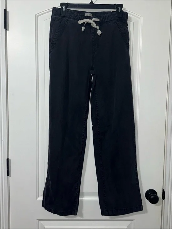 Roxy Wide Leg Pull On Pant Women’s Size Small Black Drawstring