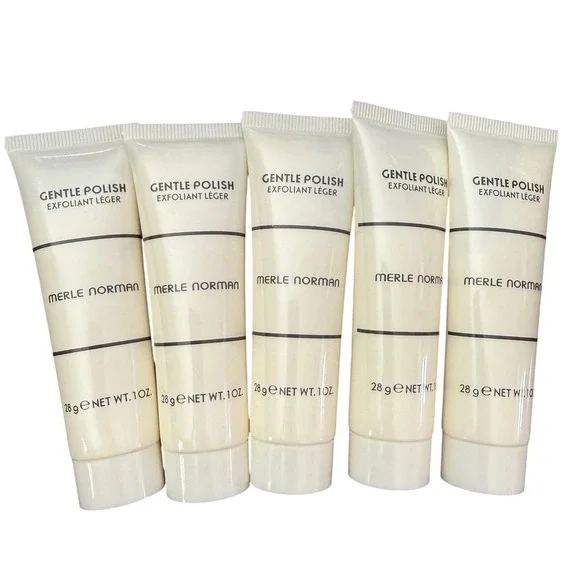 Merle Norman Gentle Polish Exfoliant Leger 1 oz Travel Size Lot of 5 Tubes 5 oz