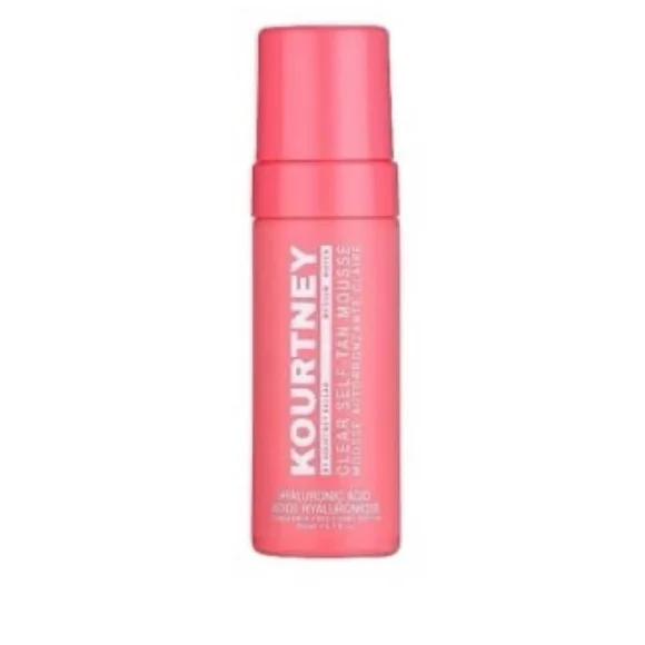 Kourtney Kardashian clear self-tanning mousse in medium shade #selftanning