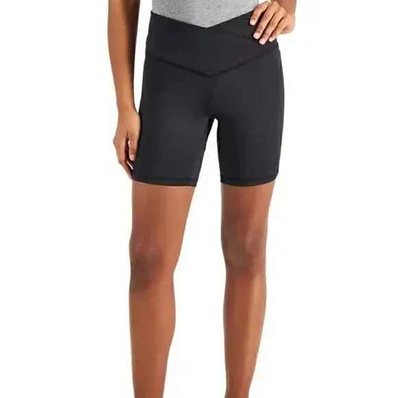 NWT Jenni On Repeat Crossband Bike Shorts black size M