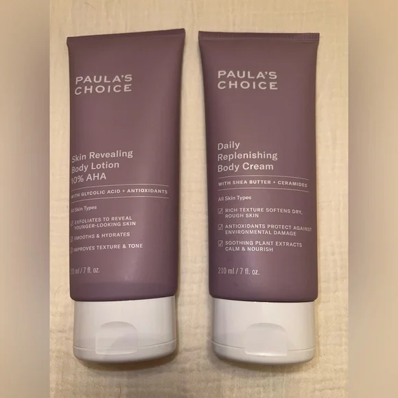 Paula’s‎ Choice Body Care Duo | 10% AHA Body Lotion + Daily Replenishing Cream