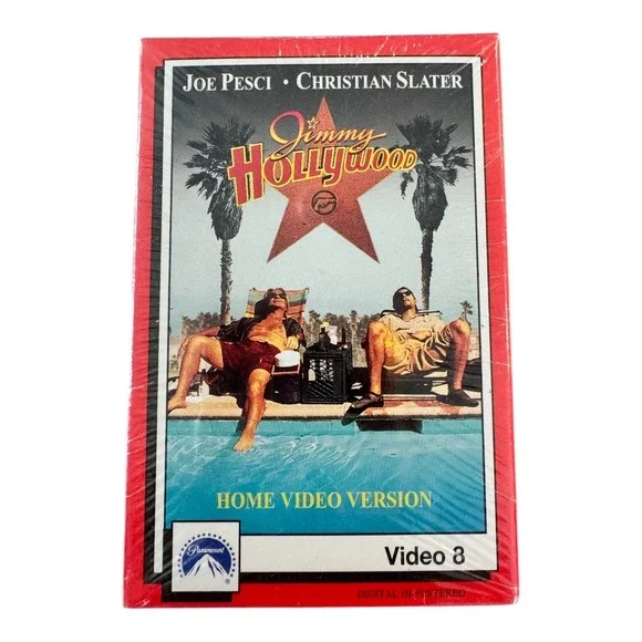 Jimmy Hollywood Video 8/8mm Tape 1994 SEALED Joe Pesci and‎ Christian Slater