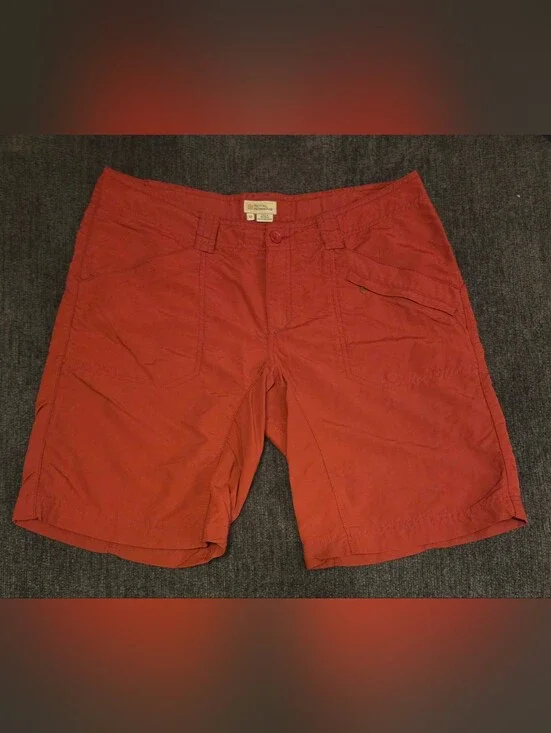 Royal Robbins Women's Cargo Shorts - Coral Red. Size 12