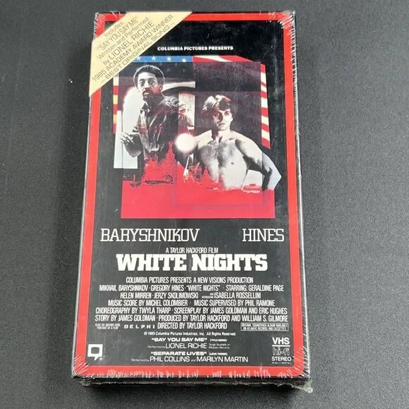 White Nights W/ Hines &‎ Baryshnikov VHS 1991 Closed Captioned New Sealed