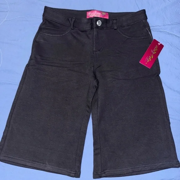 Bundle of Black Denim Stretch Shorts