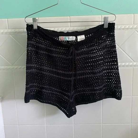 Free People Montauk Dunes Crochet Sweater Shorts