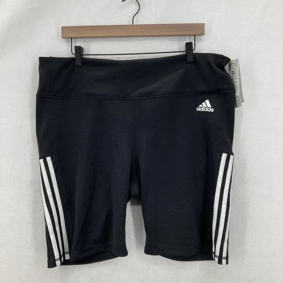 adidas Cycling Shorts Womens 2XL Black 3-Stripes AEROREADY Primegreen Outdoors