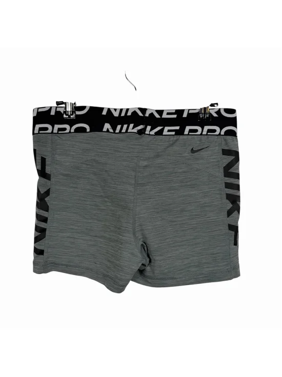 Nike Gray Pro Dri-FIT Athletic Gym Compression Shorts Women's Size Large