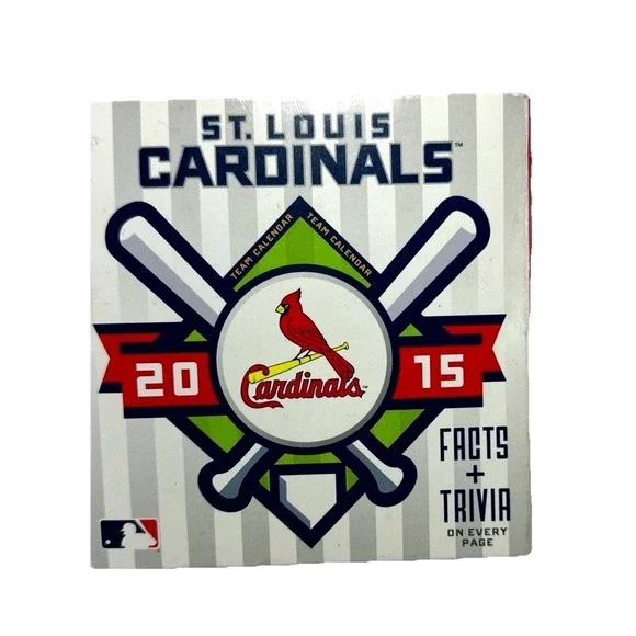 St. Louis Cardinals 2015 MLB Team Calendar Facts Trivia Baseball‎