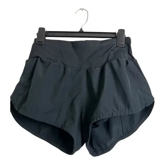 Womens Athletic Shorts Lined Running Track No Brand Gym Workout Medium