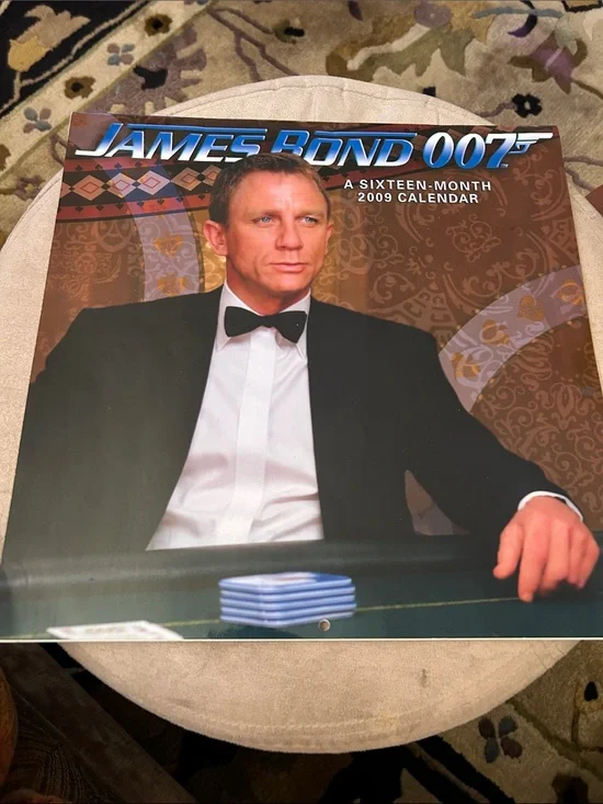 2009 and 2010 James Bond 007  Wall Calendars