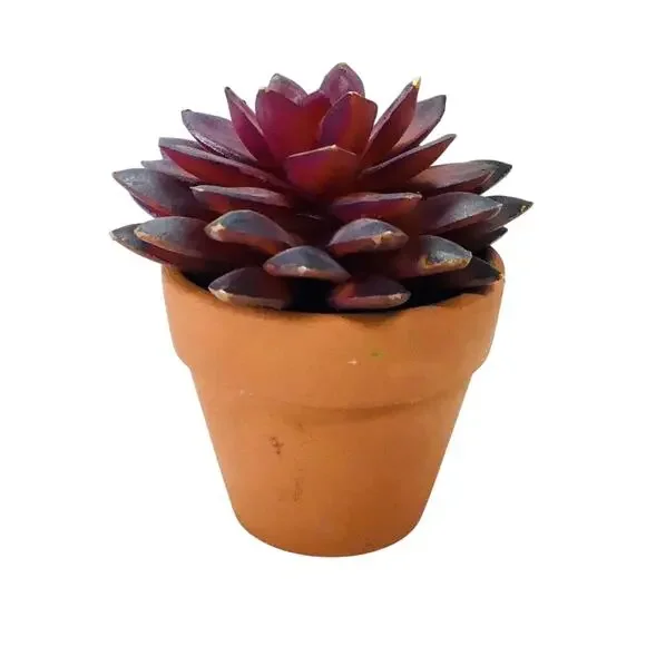 Artificial succulent in a pot