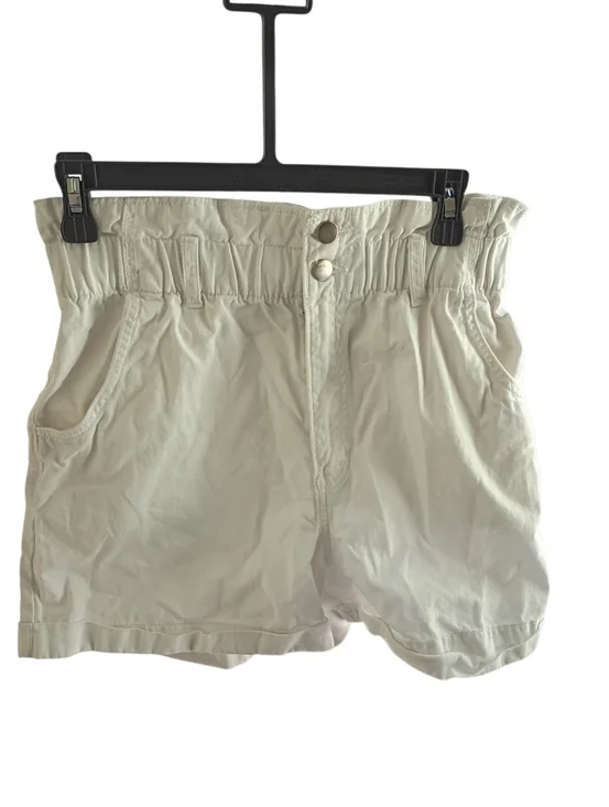 H&M White Cotton Shorts Size 8