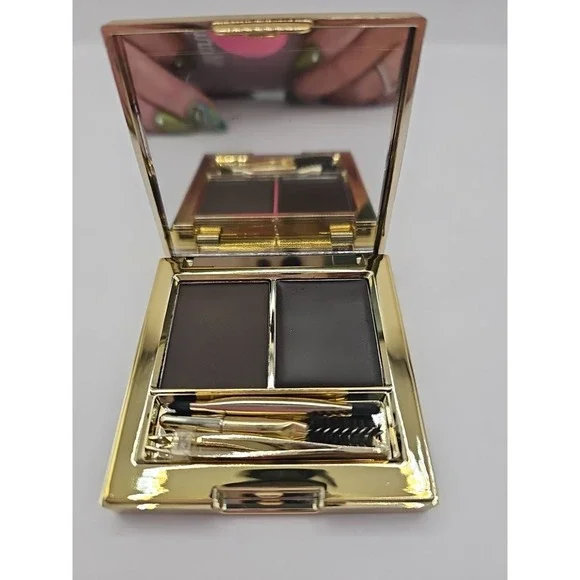 Revolution Pro Ultimate Brow Sculpt 5 Piece Kit‎ Tweezers Spoolie Brush Ebony 83