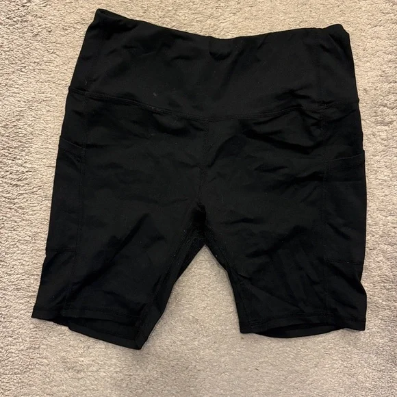 Women's Black Athletic Bike Shorts