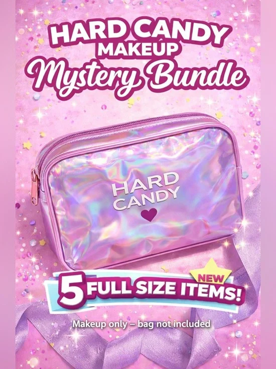Hard Candy Makeup Bundle 5 Items New Mystery Set Lip Eye Nail Mix