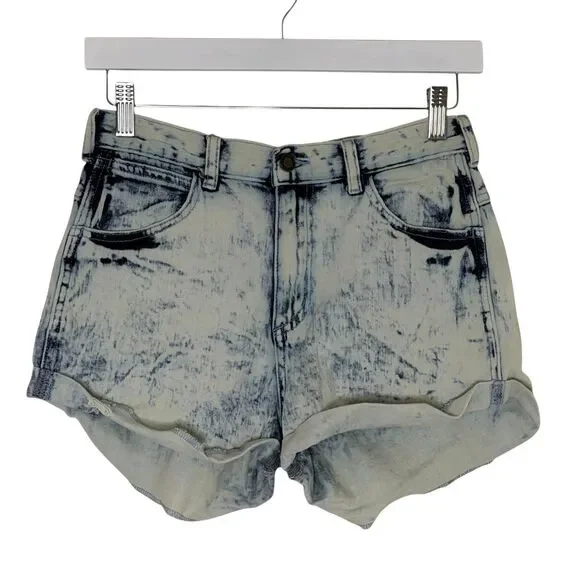 Angel Kiss Cut Off High Rise Jean Shorts Denim Blue Junior Women 7