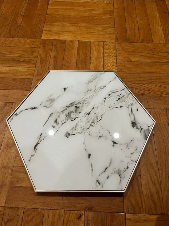Hexagonal Marble dry erase board