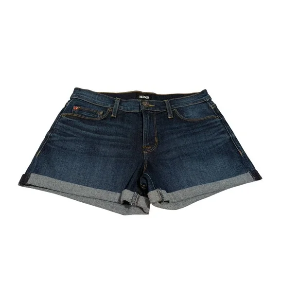 NWT Hudson ASHA Midrise Cuffed Denim Shorts Reverie Blue Women's 26