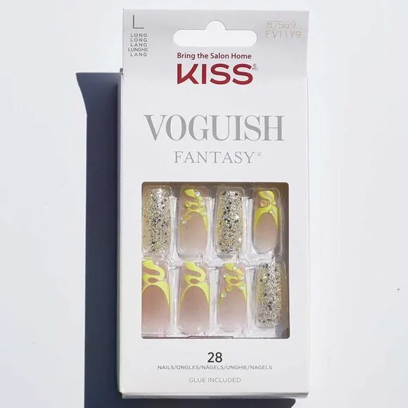 KISS Voguish Fantasy Long Length Nails - Music Festival / Glow-in-the-Dark