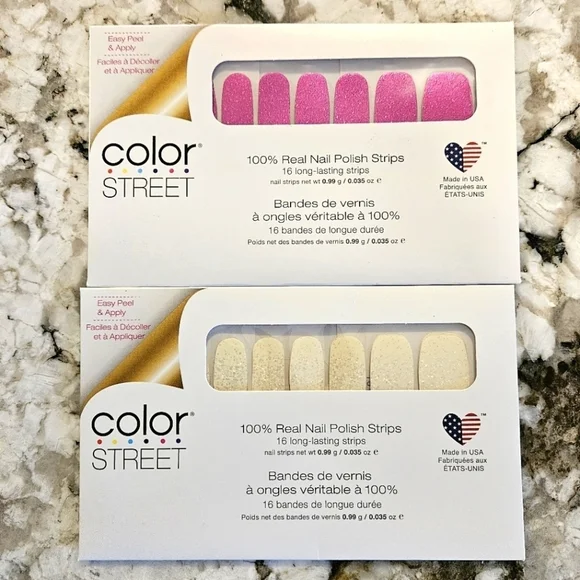 Color Street Nail Polish Strips -Retired 2 Set Bundle - Over the Moon & Showtime