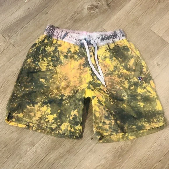 Russell Athletic One Of A Kind Tie Dye Athletic Shorts Women Size Medium TM