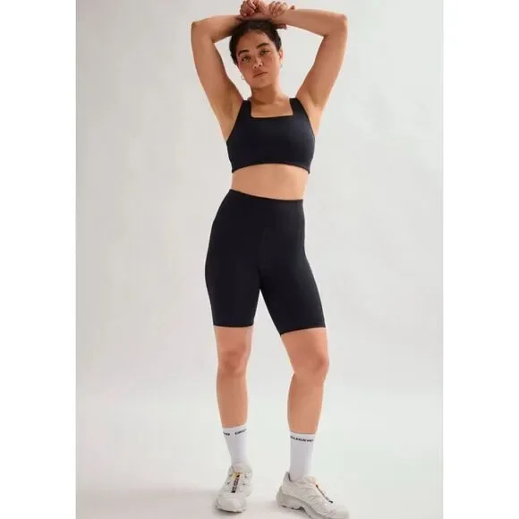 Girlfriend Collective Black High-Rise Bike Short size Small m8