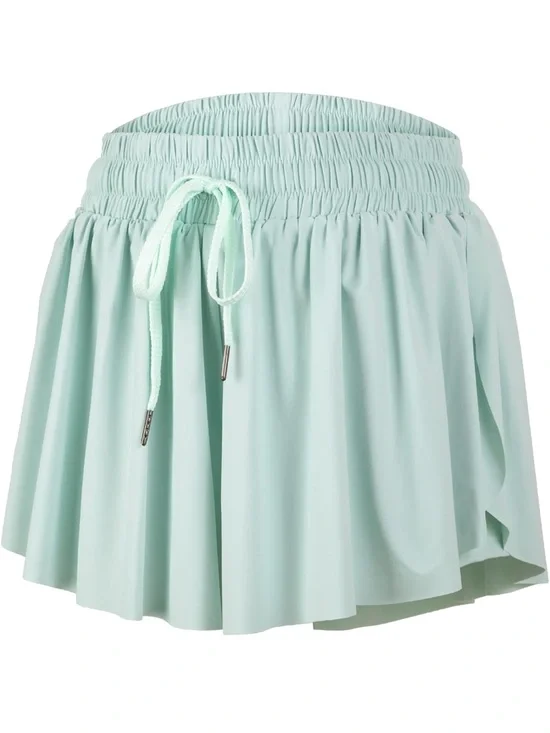 Flowy Athletic Shorts Light Green