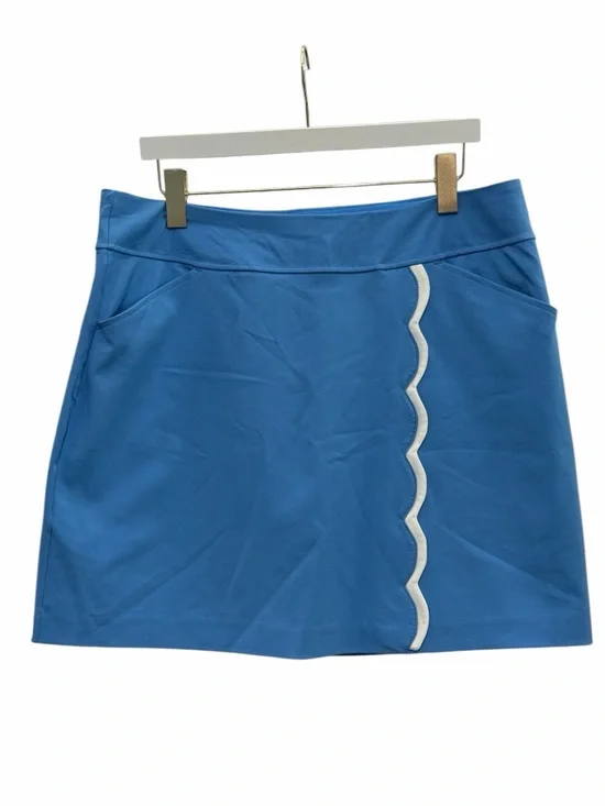 Lilly Pulitzer Luxletic Monica Scallop Skort UPF Blue Size 14