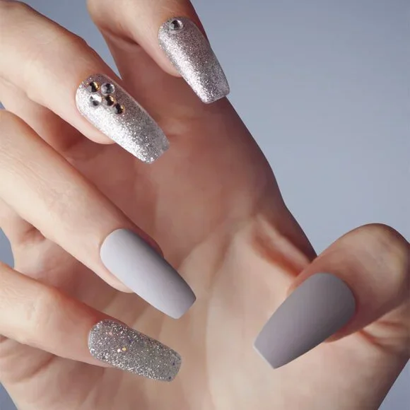 Kiss Jewel  Fantasy Nails Long Length - Empress