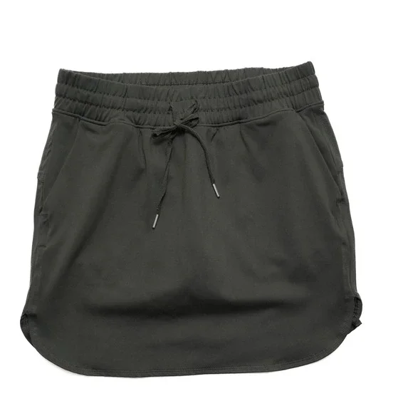 Jones & Co Jones New York Skort Women Small Dark Green Elastic Drawstring Pocket