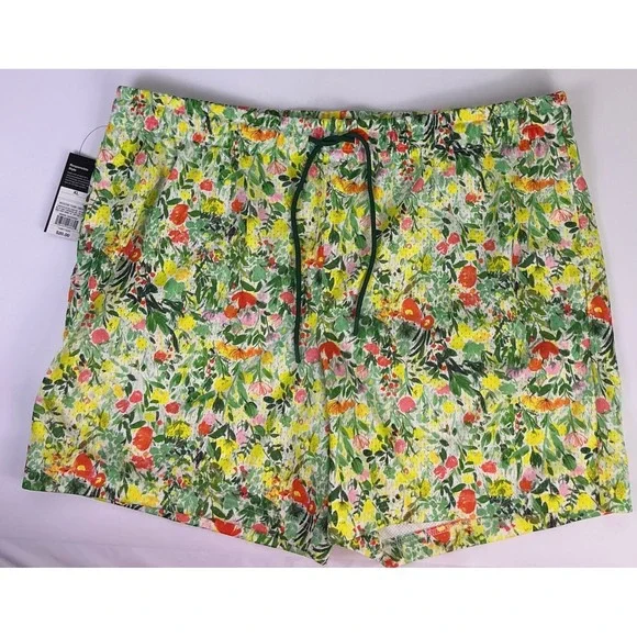Original Use XL Floral Print Drawstring Shorts Women's Lightweight Summer Casual