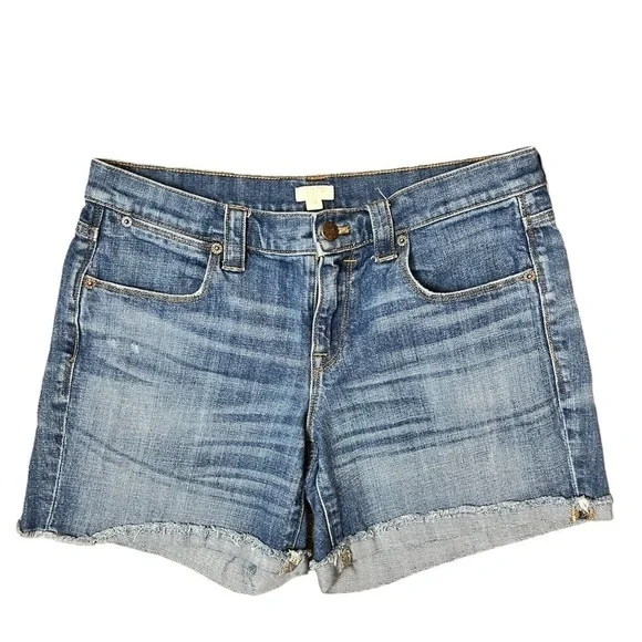 J.Crew Womens Cut Off Denim Shorts Size 28
