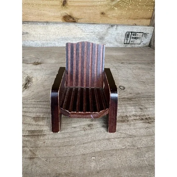 Wooden doll house‎ furniture deck chair/Living Room Chair Wooden Doll House
