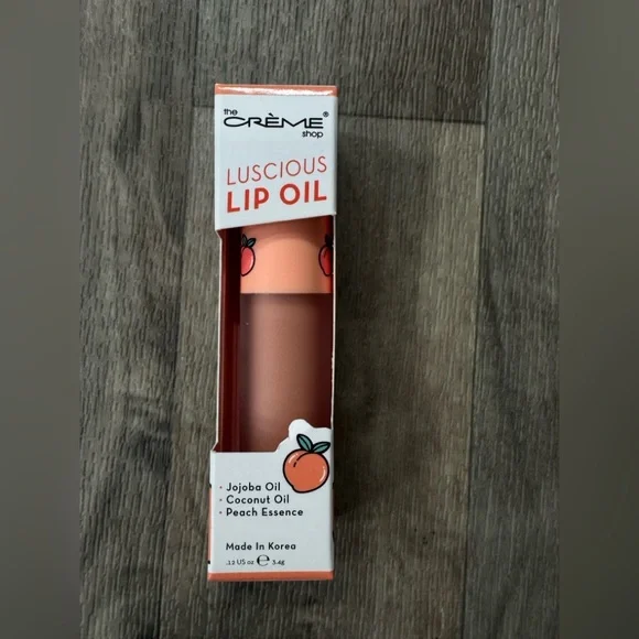 The Crème Shop ~ Luscious Lip Oil ~‎ Peach Cobbler ~ BNIB