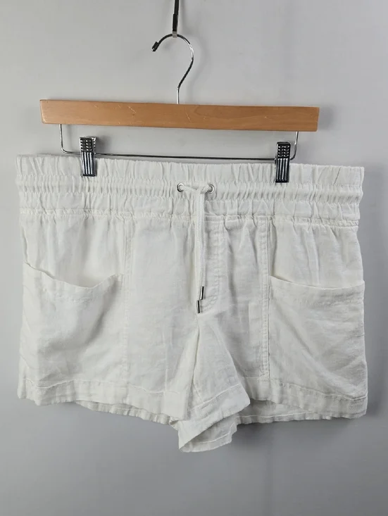 Athleta Retreat White Linen Mid Rise 4