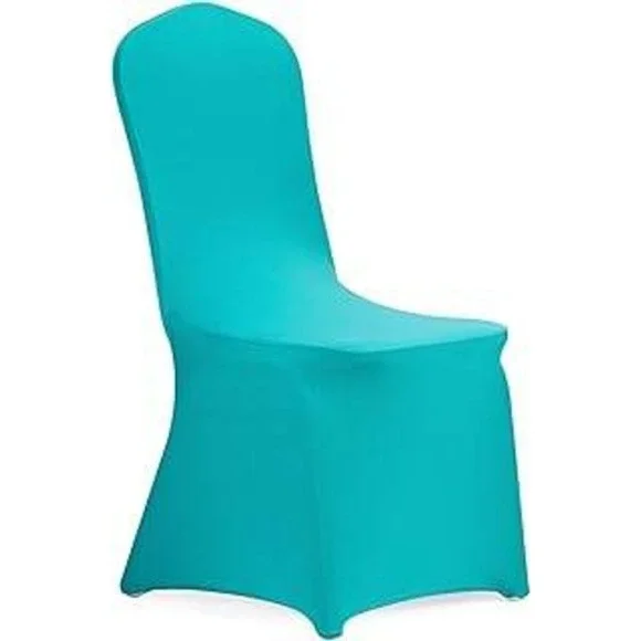 12 Pack Turquoise Spandex Banquet‎ Chair Covers Stretch Wedding Event Decor