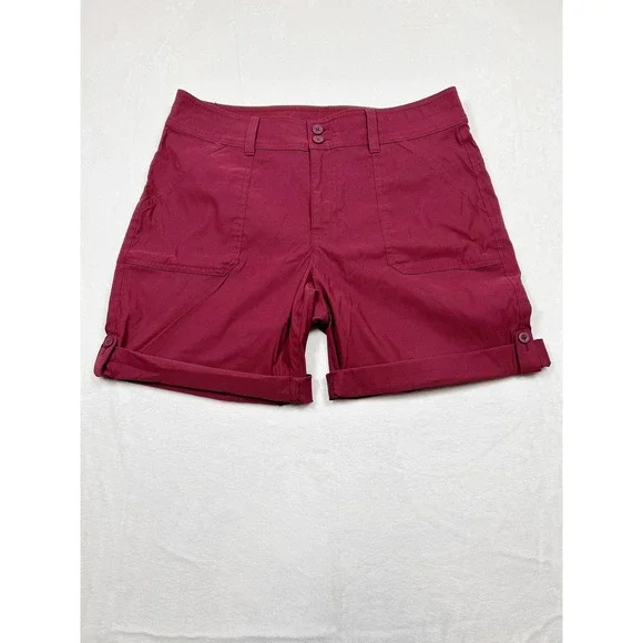 Eddie Bauer Rolled Hem Bermuda Shorts 10 NWOT Hiking Outdoors Activewear