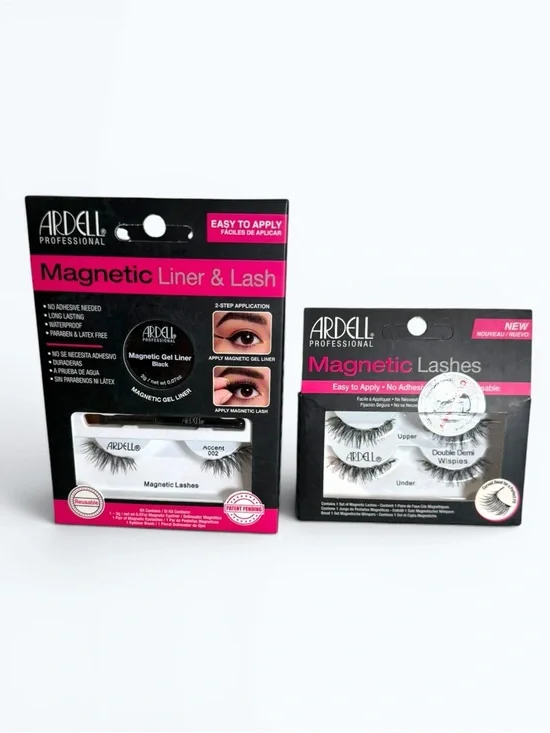 Ardell Magnetic Liner & Lash Bundle Accent 002 + Double Demi Wispies | New