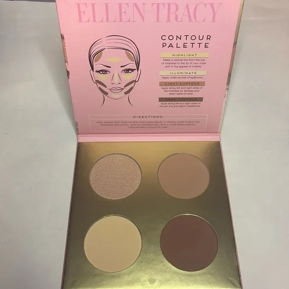 🌿✨Ellen Tracy Contour Palette – Highlight & Sculpt Kit