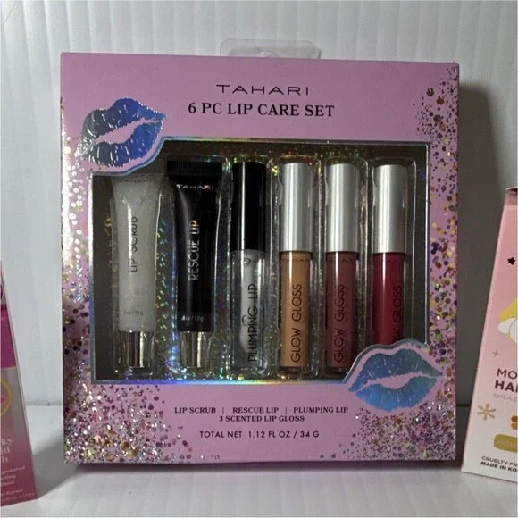 Tahari 6-Pc Lip Care Set w/Lip Scrub, Lip Plumper, Conditioner & Gloss 1.12oz