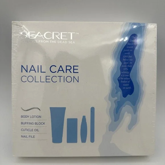 Seacret Nail care Body Lotion, Buffing Block, Cuticle Oil & Nail File NEW Sealed