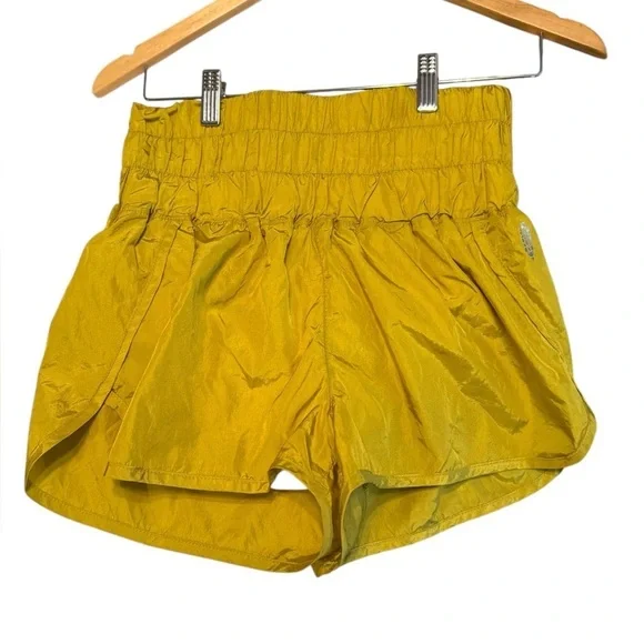 Free People the way movement shorts in honey mallow