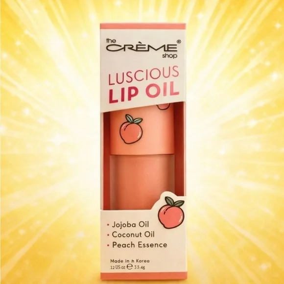 The Crème Shop Luscious Lip Oil - Peach