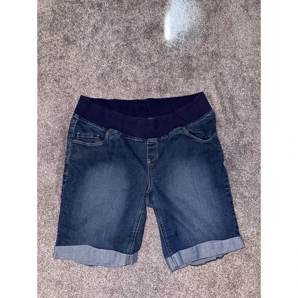 Great Expectations Women's Dark‎ Blue Maternity Shorts