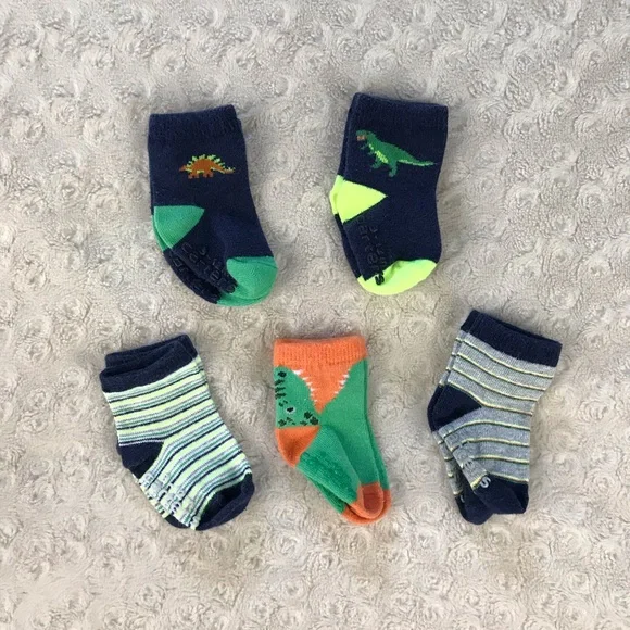 Carter’s Baby Boy Socks 3-12 Months Dinosaur