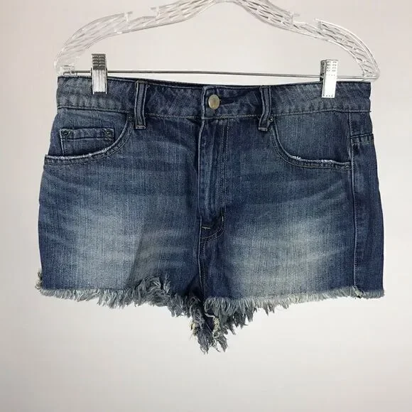 BDG Super High Rise Cheeky Jean Shorts Women’s Size 12