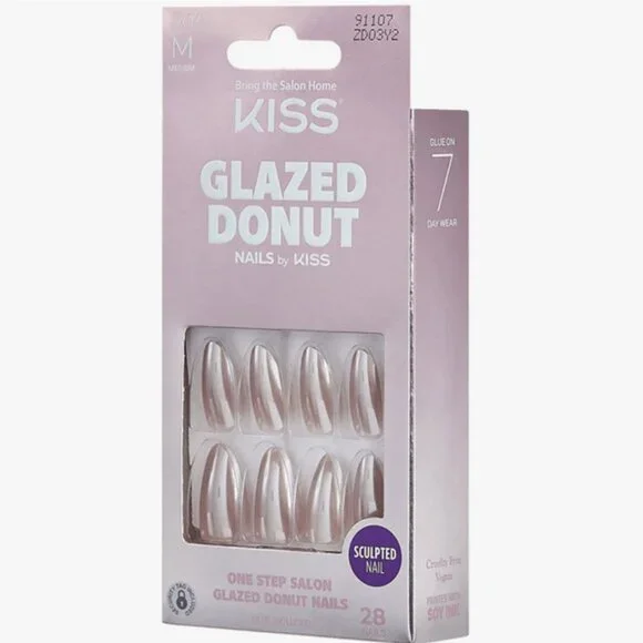 Kiss Glazed Donut Medium Length Nails - Holes
