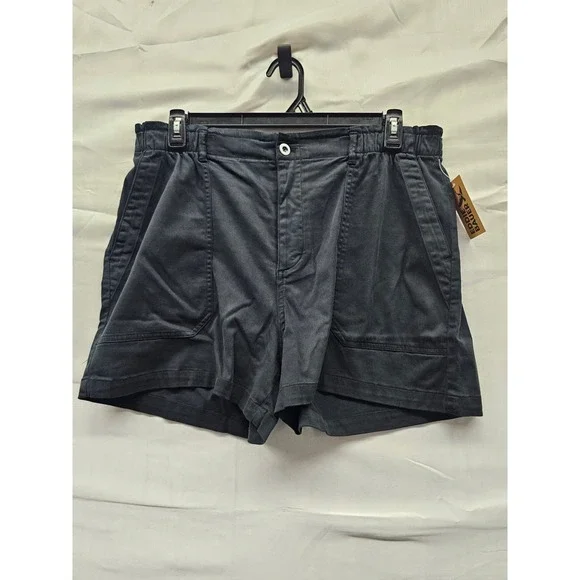 Eddie Bauer Womens Shorts Black Lyocell Blend Relaxed Size XL